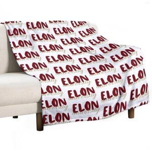 Cobertores da Universidade Elon Throw Blanket Personalized Gift Sofá Flanela peluda