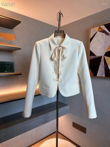 Jackets femininos qe0215 Fashion Women Coats 2024 Runway Luxury European Design Party Style Clothing