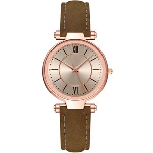 MCYKCY BRAND LEISURE Style moda Women Watch Good Selling Gold Case Kwarc Ruch Panie zegarki skórzane zegarek 2093