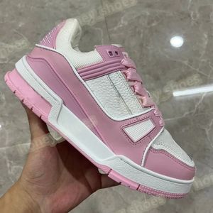 أحذية غير رسمية ساخنة السفر الجلود المرنة Ace Sneaker Fashion Lady مصمم مسطح يديرون مدربين رسائل امرأة منصة الأحذية Men Gym Sneakers 36-45 H58