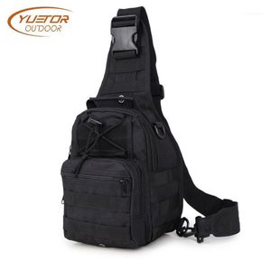 Yuetor Outdoor 600d Bag tático de ombro tático Camping de ombro único Trekking Backpack para Men1 196J