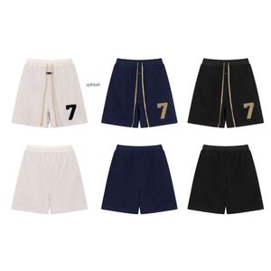 Surfras de nevoeiro de shorts masculinos Linha principal Big 7 Plush Loop Shorts para homens e mulheres Marca de alta moda Ins cinco Point Middle Pants Street