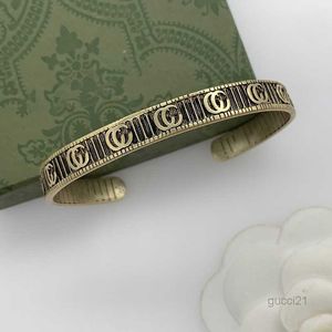 Bransoletki projektant bransoletki dla kobiet luksusowe męskie litery regulacyjne litery złota vintage moda trend klasyczny prezent alxe