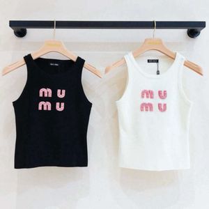 Designer Womens Tank Top Summer Vest Slim Sleeveless Camis Croptop Outwear Elastic Sports Sticked Tanks Lady Clothes