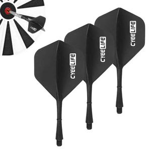 Darts 3Pcs Integrated Dart Flight and Axis Durable Dart Flight and Axis Dart Accessories 2BA for Steel Dart Tungsten Steel Dart S2452855