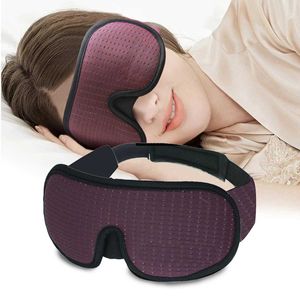 Sleep Masks 3D Sleeping Mask Block Out Light Soft Padded Sleep Mask For Eyes Slaapmasker Eye Shade Blindfold Sleeping Aid Face Mask Eyepatch Q0527