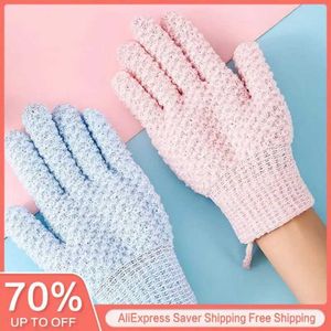 Bath Tools Accessories 2/1PCS Shower Bath Scrub Gloves Body Brush Removal Dead Skin Body Wash Cleaning Exfoliate Peeling Glove Bathroom Body Care Tools z240528