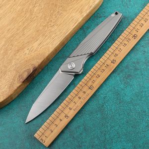 M390 folding knife titanium alloy blade, titanium alloy handle, outdoor camping fruit knife, kitchen knife EDC tool Pvwvd