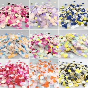 Banners Streamers Confetti 1000pcs/Bag 1cm Paper Mix Color For Wedding Birthday Party Decoration Round Tissue Balloons 10g Baby Shower Decorations D240528