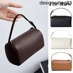 High Quality The Row Womens Square Lunch Bag Mens Leather Clutch Designers Bags Tote Luxury Handbag Fashion Crossbody Pochette Lady Travel Shoulder Weekend