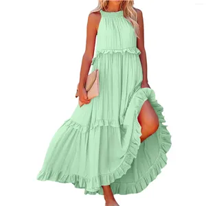 Повседневные платья женское летнее платье Big Swing Beach Elegant для женщин и красивой моды