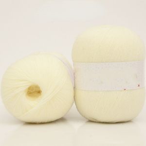 Fio expandido de acrílico 2 fios Cashmere Lã fina de lã amigável fios de bebê Diy malha de lã mohair fiação 1 par