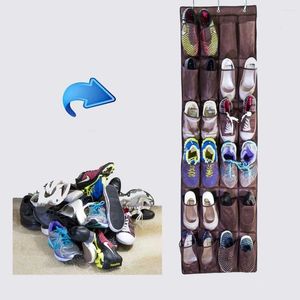 Storage Boxes 24 Non-Woven Door Shoes Multi-Layer Bag Fabric Hanging