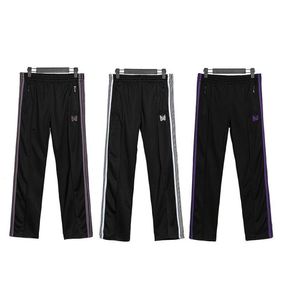 AWGE Igle Pants Hip Hop Wysokiej jakości motyle haftowe dresowe spodnie japońskie igły spodnie 7394898