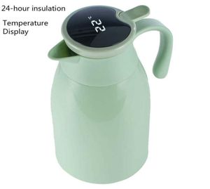 Water Bottles Kettle Smart Insulation Thermos Bottle Home Large Capacity Glass Liner Coffee Pot 2110138036037
