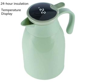 Su Şişeleri Kettle Akıllı Yalıtım Termos Şişesi Ev Büyük Kapasite Cam Astar Kahve Potu 2110138036037