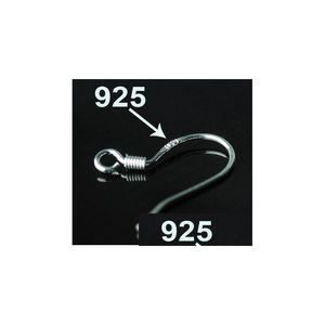 Tıkık kancaları 925 Sterling Sier Küpe Bulguları Fishwire Mücevher DIY kulak tel kanca fit küpeler BK Lots Drop Teslimat Com Dhuh3 Yapmak İçin Küpe