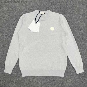 Męskie bluzy bluzy modowe męskie swetry wiosna i jesień mężczyźni projektanci dzianiny swobodne hip -hopowe streetwear wełniany sweter Q240528