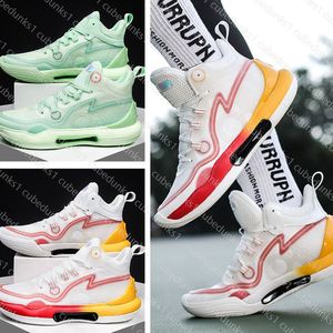 Yushuai EVO Basketball Shoes Male Designer Shoes High Top Air Cushion Anti slip Practical Student Glow Professional sneakers Outdoor Sports Training Shoes 35-45