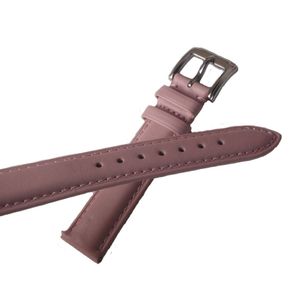 Розовая подлинная кожа гладкие часы щита емкости Quick Release Pins Accessories 14 мм 15 мм 16 мм 17 мм 18 мм 19 мм 20 мм замены 252x