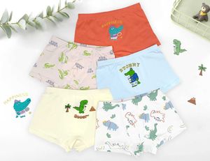 Panties Childrens Unterwäsche Baumwolljungen und Teenager Boxer Shorts Boxer Shorts 5-Pack Y240528bv9i