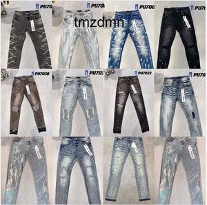 124 PULPLE JEANS Denim Byxor Mens Jeans Designer Jean Men Black Pants Highend Quality Straight Design Retro Streetwear Casual Sweatpants Designers Joggers Pant