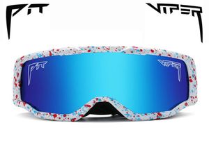 Brand Double Strays Anti-Fog Ski Goggles Maschera per motoslitta Maschera Uomini da donna Snowboard Snow 2205174741754