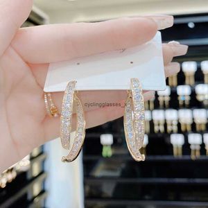 2024 S925 Silver Needle Korean Style Individualized Cold Wind Earrings with Advanced Design Two Crossed for Front and Rear Wearing