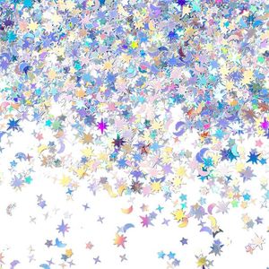 Stentieri Streners Colla coriati 15g/borsa da stella olografica tavolo Moon di luna coriando Iridescent glitter fogli di paillettes dispersi per la decorazione del matrimonio di compleanno D240528