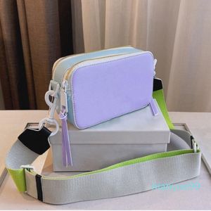 Plånbok kvinnlig dam mode fyrkant kamera axel crossbody väska handväska på klaffhandväskor plånböcker plånböcker