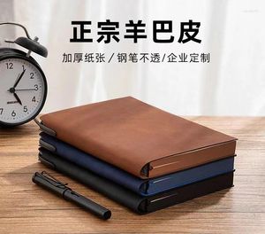 Business Notebook presentförpackning Set Högt utseende Student Dagbok Book Office Leather Planner Agenda