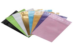 BluePinkGoldGreenblack color Self Sealing bags flat bottom Aluminum foil small plastic bags LZ07127402973