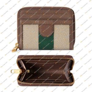 TOP 658552 OPHIDIA CARD CASE WALLET brand Womens wallets leather for women men 198u