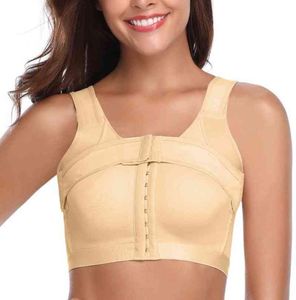 Front Closure Bra For Women Compression Posture Corrector Crop Top with Breast Support Band PostSurgery Shaper Underwear9223364