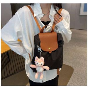 Designer novo estilo moda de grande capacidade Nylon Backpack Backpack Women Casual ombre