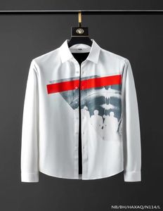 Herren -Hemd -Hemden Marke Shirt Designer Shirt Marke Kleidung 144 männliche Männer Langarm Shirt Hip Hop Stil hochwertiger Baumwolle 2019 N14133315