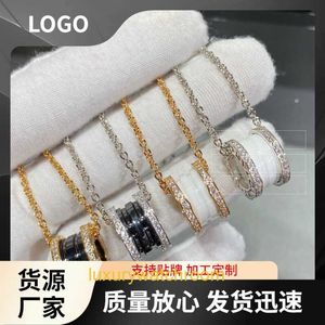 Klassisk mode Bolgrey Pendant Halsband Keramiska halsband Tung precision Kvinnor Välgörenhet Diamond Collar Chain Big midja WR