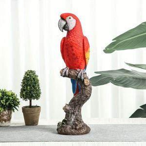 Творческая симуляция цвета животного попугайта смола птица статуя