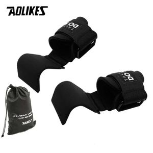 AOLIKES Lifting-Hook Hand-Bar Wrist Straps Glove Weightlifting Strength Training Gym Fiess Hook Weight Lifting Gloves L2405