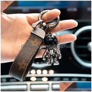 Anéis -chave S2828 Jóias de moda Metal Astronaut Chain pendente Mulher Man Homem Casal Casal Diretor Droga de Grel Dhxk6