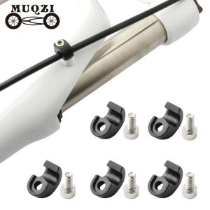 MUQZI 5 PCS Bisiklet Fren Muhafazası Toka Kablosu Hortum Kelepçesi Kablo Kılavuzu Adaptör MTB Bisiklet Bisiklet Çatal Onarım Parçası