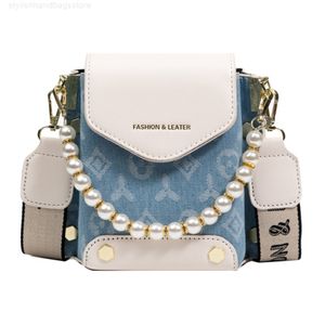 Bolsa de ombro de designer de verão NOVAS bolsas de pérolas de moda feminina Mini telefones celular impressa Bag Y220808 3361