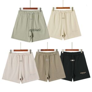 mens shorts Correct FOG Trendy ESS Double Thread Season 7 Flocking Small Label Unisex Split Shorts