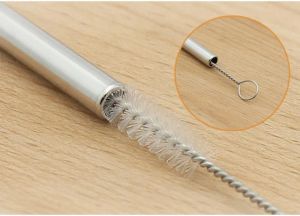 straw feeding bottle cleaner stainless steel cleaning brush drain pipe nylon wire ZZ