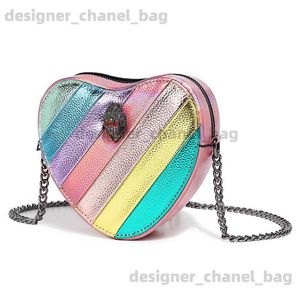 Cross Body Kurt_Geiger Rainbow Womowa torba łańcuchowa w torbie pojedyncze ramię w torbie orła