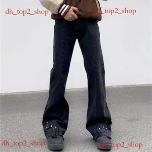 Vetements Pants Jeans Vintage Brown Baggy Flared Pants Men Clothing Fashion Straight Cargo Long Trousers Homme 0b7f