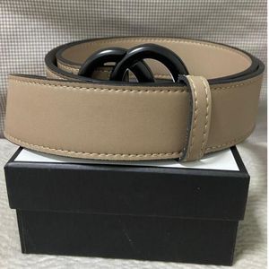 2023 Fashion Womens Belt Men Designers Leather Black Brown Brown Women Classic Casual Conturones de diseno مع مربع الهدايا 2002