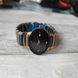Hot Sale Nytt modeguld och keramisk klocka för kvinnor Quartz Movement Watches Lady Wristwatch RD021 292Z