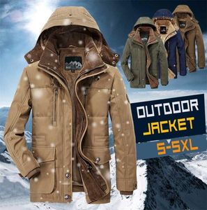 Lã revestida de inverno casacos homens marca casual jaqueta longa Men039s windbreaker quente de espessura grossa plus size parka 2111197150777