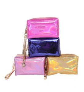 Makeup Bags Cosmetic Bag Letter Hologram Laser Cosmetic Bag Make Up Bags Large Capacity Storage Waterproof Wash Tolitery Bag9349983